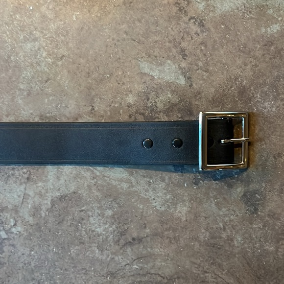Genuine leather dickies belt, removable belt buckle, barley worn - Picture 4 of 10